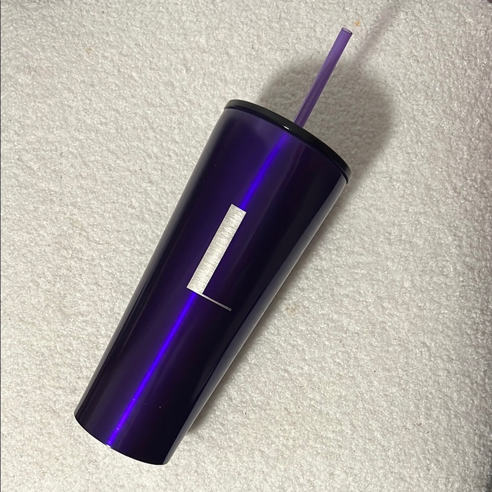 Purple Tumbler with Lid